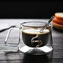 Caneca de Café de Parede Dupla com Alça