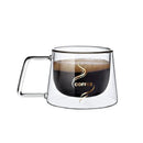 Caneca de Café de Parede Dupla com Alça