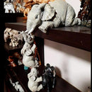 Conjunto de 3 Peças de Figuras de Elefante para Decoração