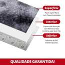 Tapete Felpudo Redondo - Vermelho Mescla