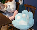 Almofada Pelúcia Pata de Gato Decorativa para Casa