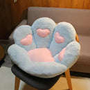 Almofada Pelúcia Pata de Gato Decorativa para Casa
