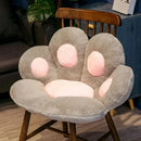 Almofada Pelúcia Pata de Gato Decorativa para Casa