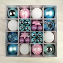 Bolas de Natal Variadas - Kit com 44 Unidades