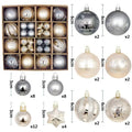 Bolas de Natal Variadas - Kit com 44 Unidades