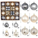 Bolas de Natal Variadas - Kit com 44 Unidades