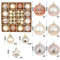 Bolas de Natal Variadas - Kit com 44 Unidades