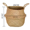 Cesta de Palha (vime/rattan/seagrass) para Organização, Roupas ou Plantas (vaso)