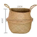 Cesta de Palha (vime/rattan/seagrass) para Organização, Roupas ou Plantas (vaso)