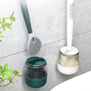Escova Sanitária de Silicone com Dispensador de Sabão