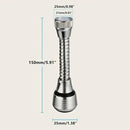 Extensor de Torneira Flexível em Aço Inox