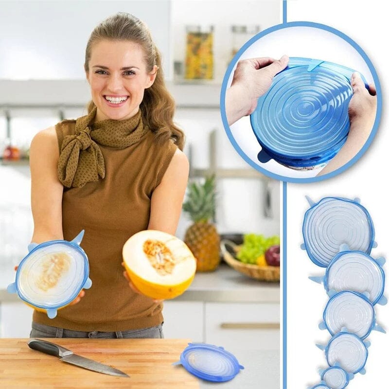 Jogo de Tampas de Silicone Elástica 12 Peças