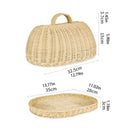 Porta Pão e Alimentos de Rattan