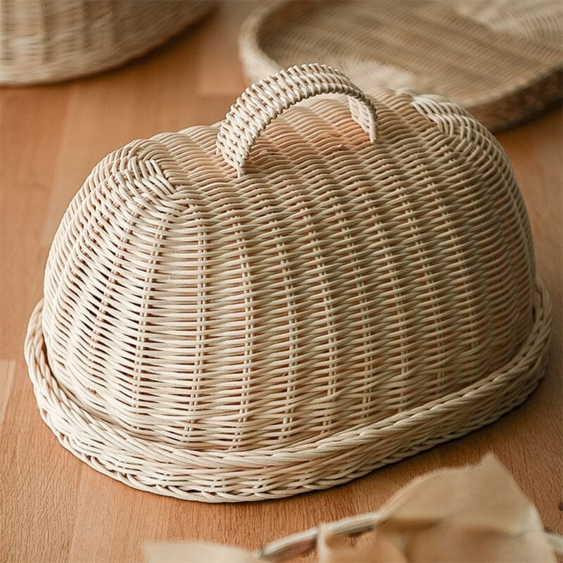 Porta Pão e Alimentos de Rattan