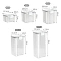 Pote Hermético para Mantimentos Vedação com Trava - Kit com 3 (950ml)