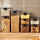 Pote Hermético para Mantimentos Vedação com Trava - Kit com 3
