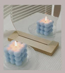 Vela Estilo Cubo de Bolhas Aromática de Soja para Decoração e Lazer
