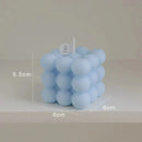 Vela Estilo Cubo de Bolhas Aromática de Soja para Decoração e Lazer