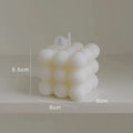 Vela Estilo Cubo de Bolhas Aromática de Soja para Decoração e Lazer
