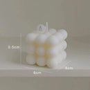 Vela Estilo Cubo de Bolhas Aromática de Soja para Decoração e Lazer