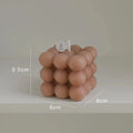 Vela Estilo Cubo de Bolhas Aromática de Soja para Decoração e Lazer